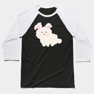 Bunny Puppy Baseball T-Shirt